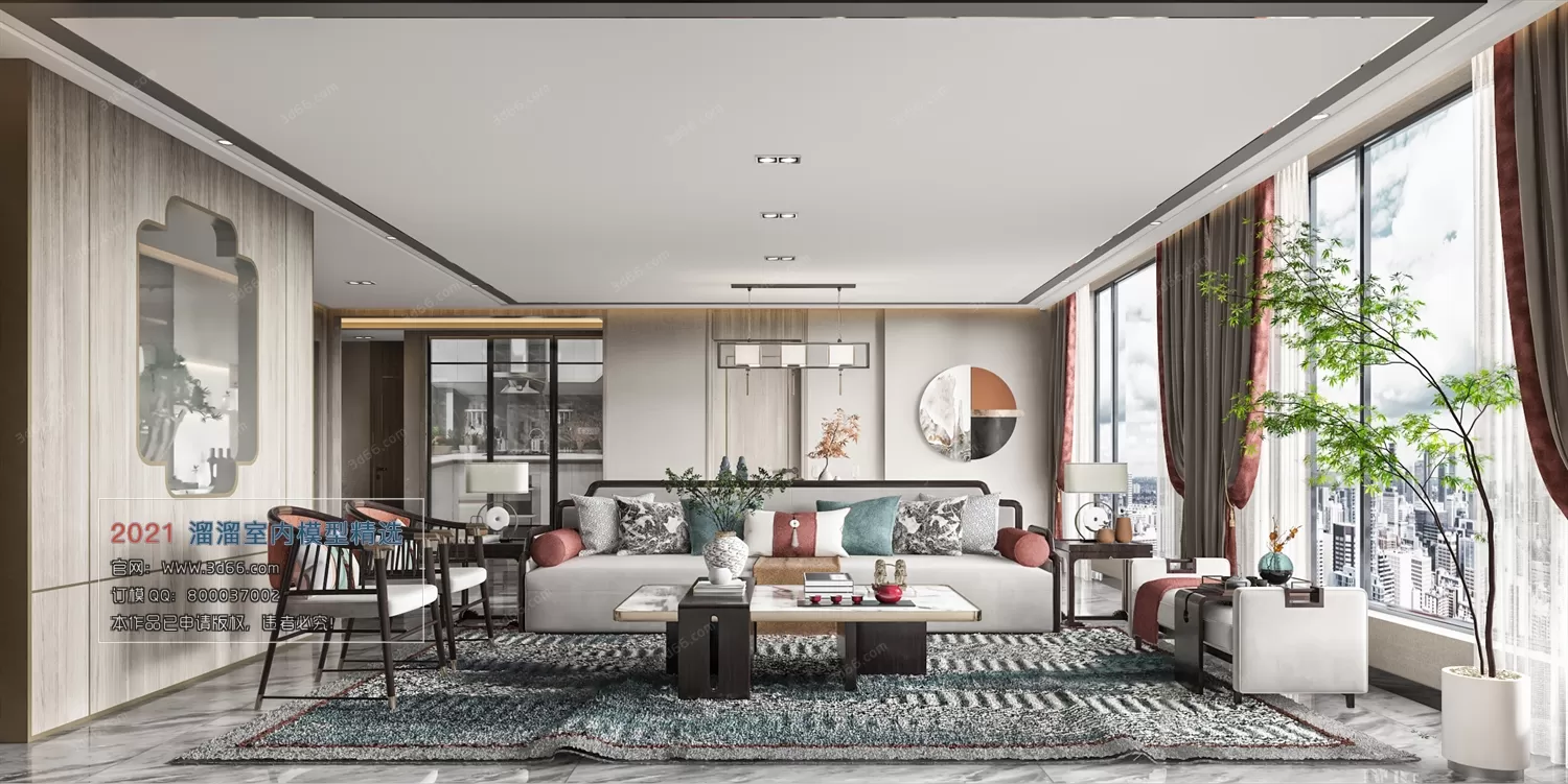 3DSKY PRO MODELS – LIVING ROOM 3DS MAX