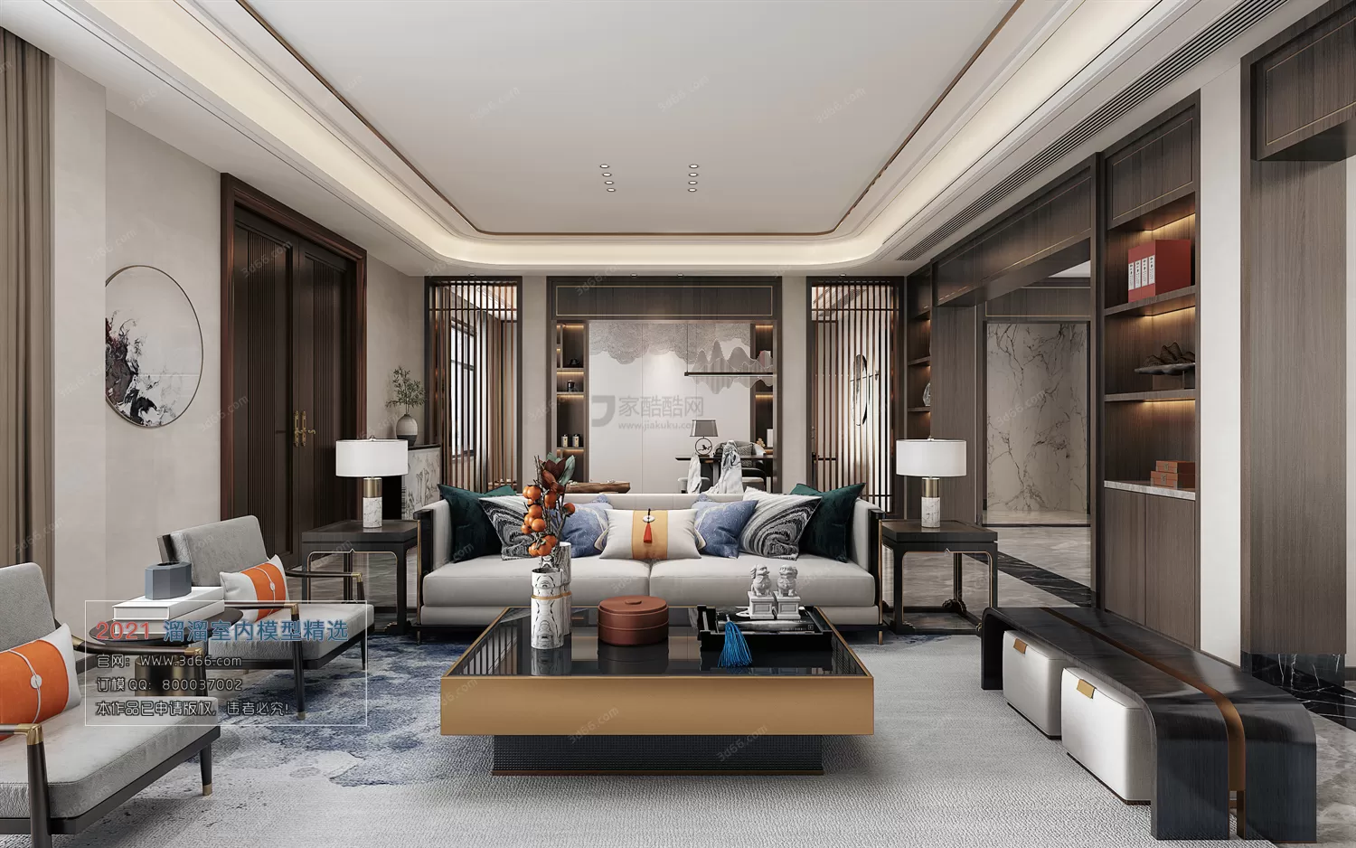 3DSKY PRO MODELS – LIVING ROOM 3DS MAX