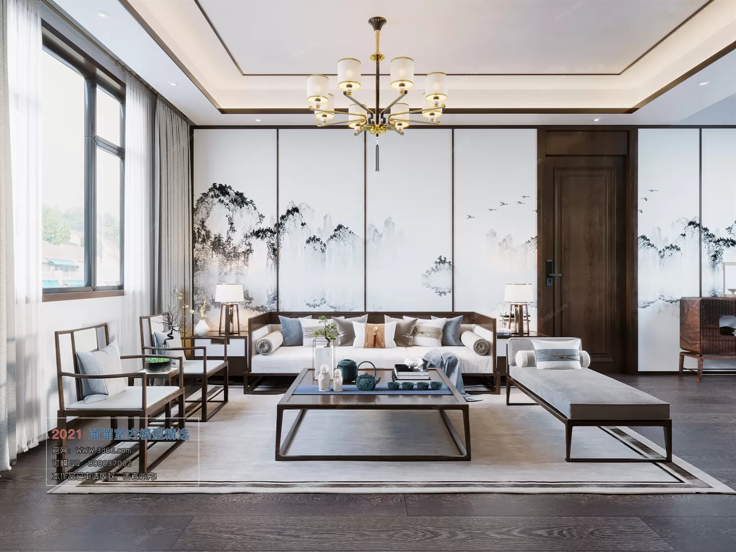 3DSKY PRO MODELS – LIVING ROOM 3DS MAX