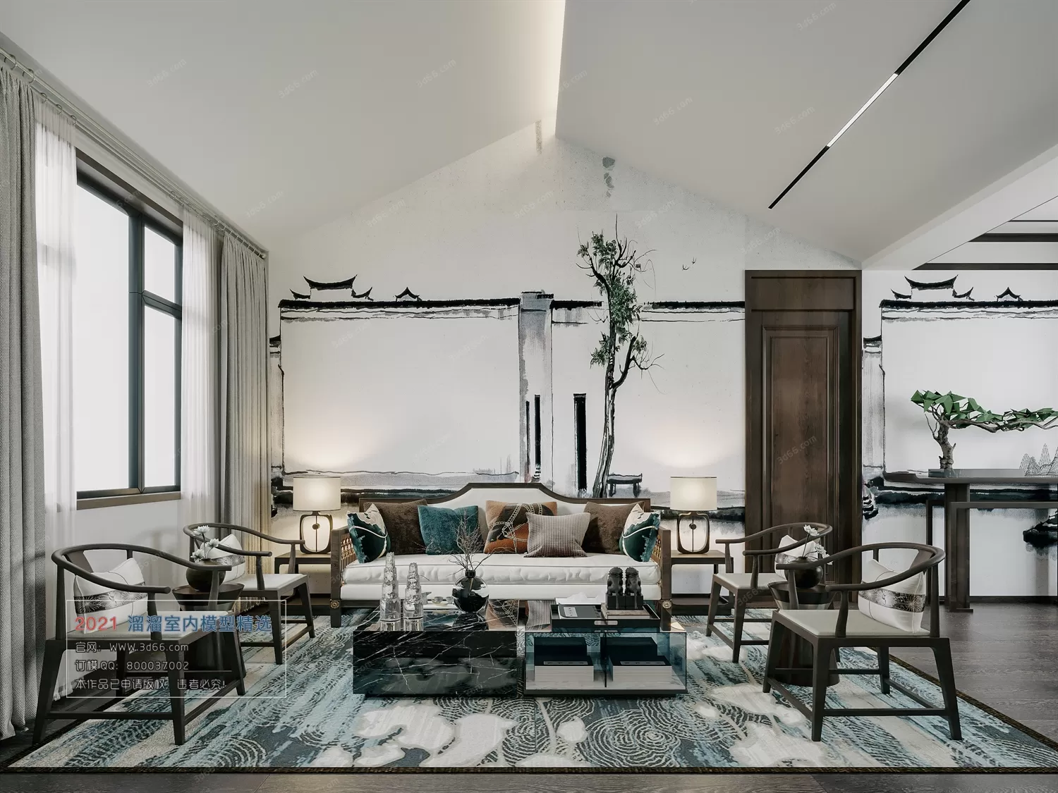 3DSKY PRO MODELS – LIVING ROOM 3DS MAX