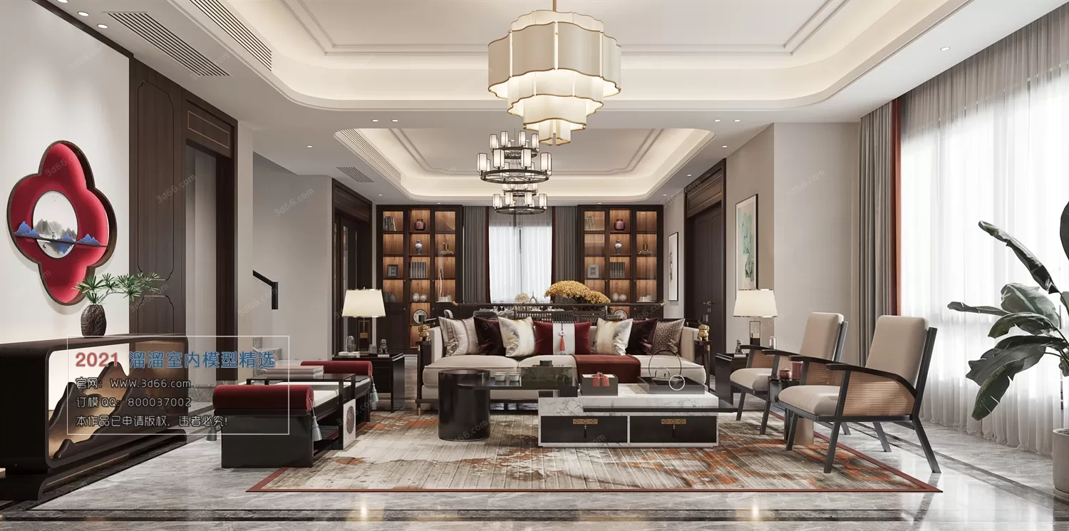 3DSKY PRO MODELS – LIVING ROOM 3DS MAX