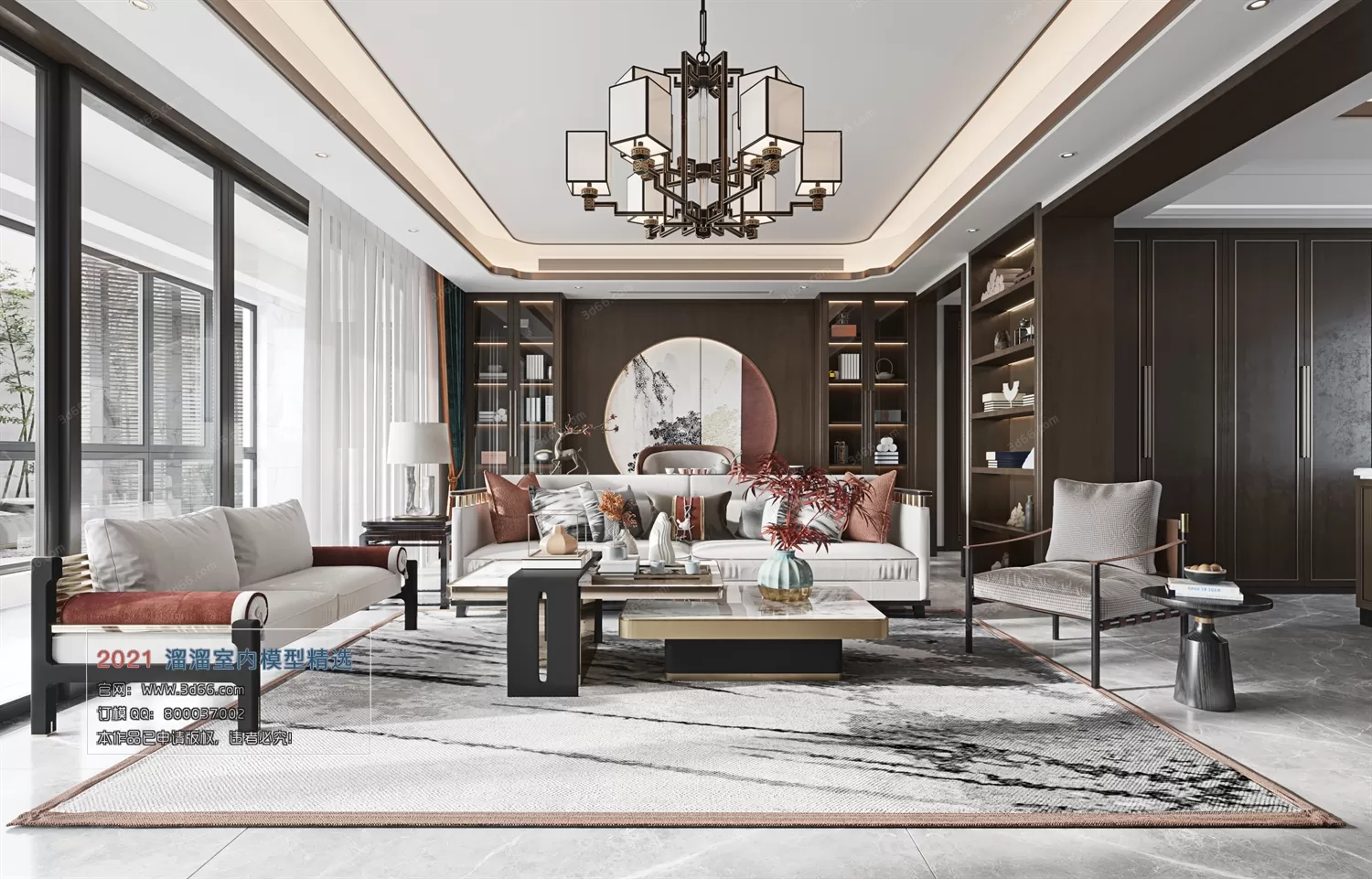 3DSKY PRO MODELS – LIVING ROOM 3DS MAX