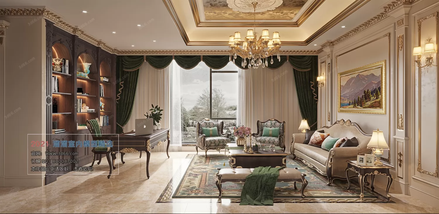 3DSKY PRO MODELS – LIVING ROOM 3DS MAX