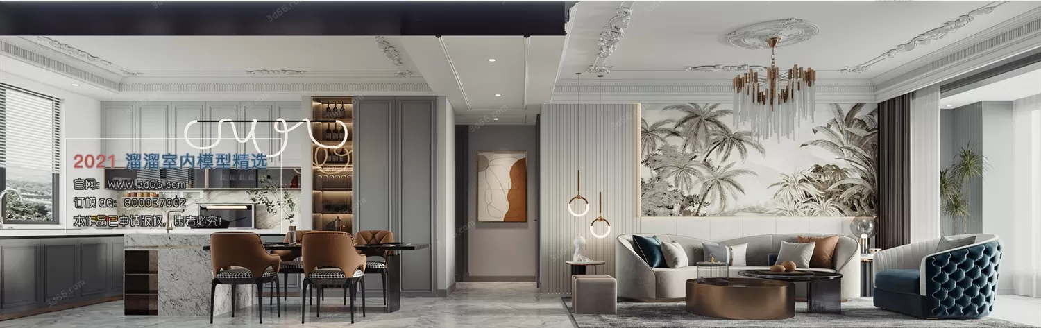 3DSKY PRO MODELS – LIVING ROOM 3DS MAX