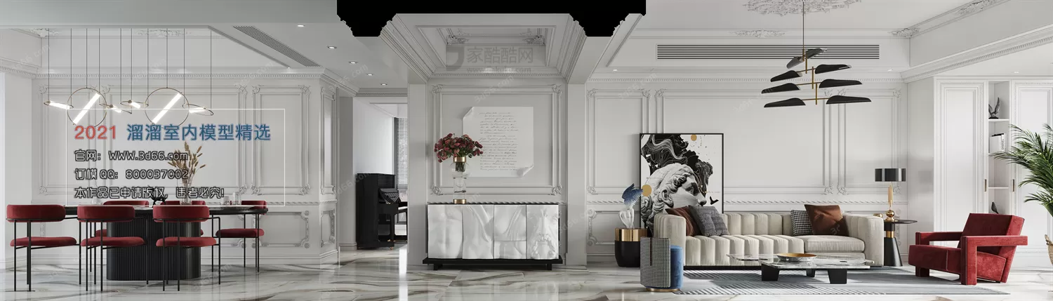 3DSKY PRO MODELS – LIVING ROOM 3DS MAX