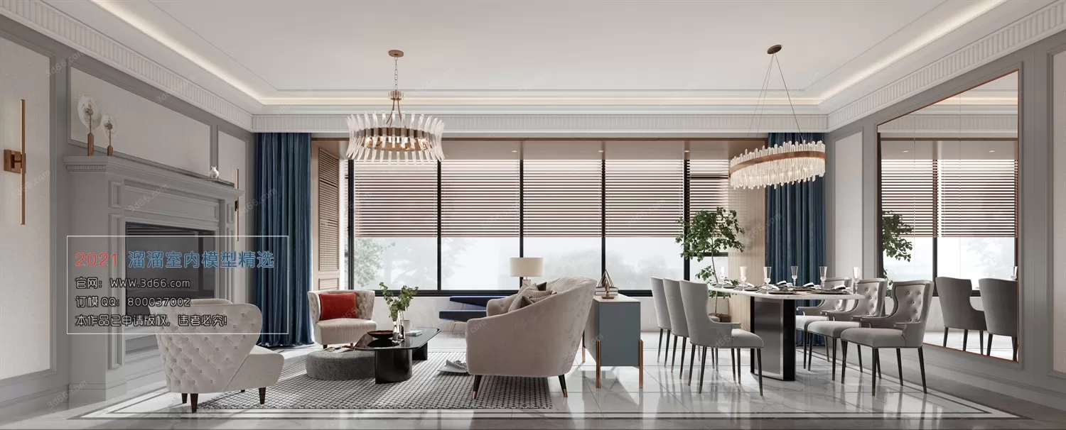 3DSKY PRO MODELS – LIVING ROOM 3DS MAX