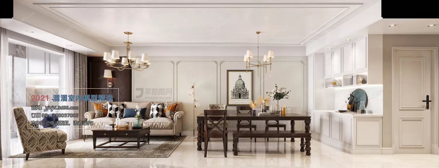 3DSKY PRO MODELS – LIVING ROOM 3DS MAX