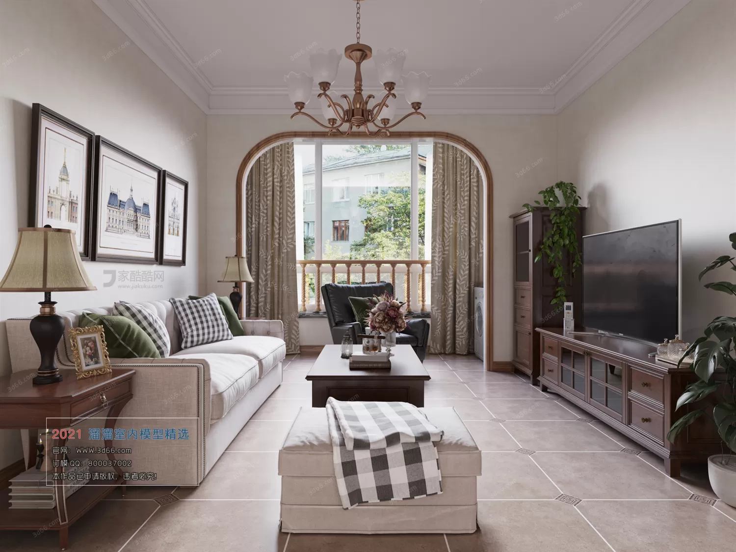 3DSKY PRO MODELS – LIVING ROOM 3DS MAX