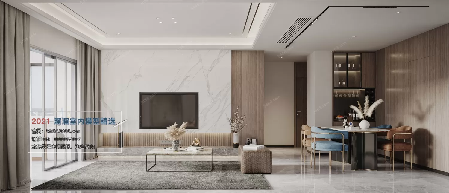 3DSKY PRO MODELS – LIVING ROOM 3DS MAX