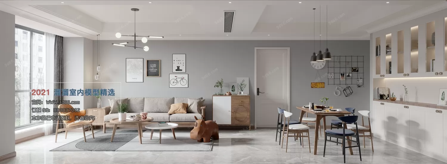 3DSKY PRO MODELS – LIVING ROOM 3DS MAX