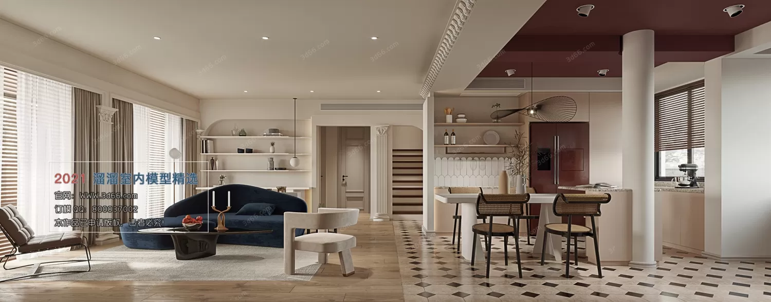 3DSKY PRO MODELS – LIVING ROOM 3DS MAX