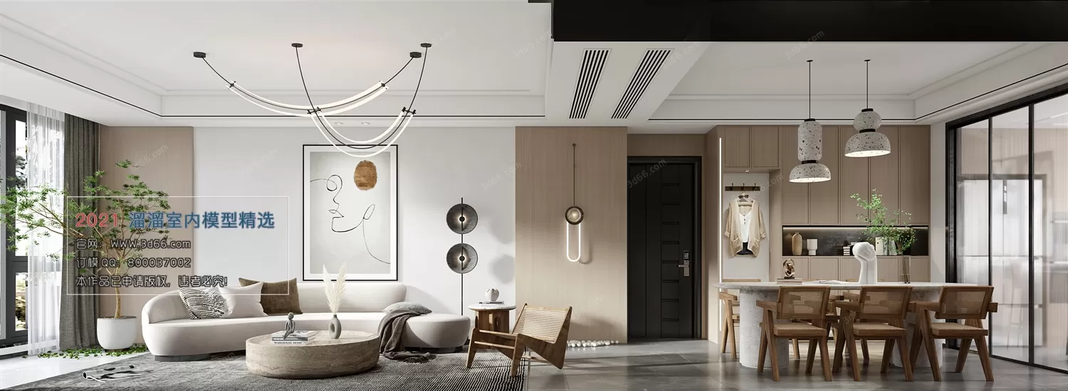 3DSKY PRO MODELS – LIVING ROOM 3DS MAX