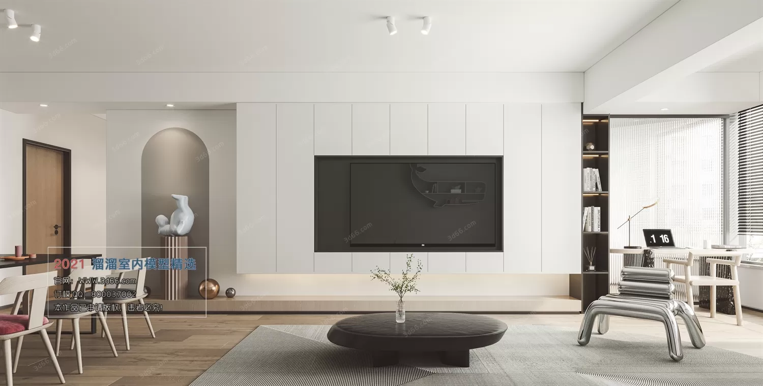 3DSKY PRO MODELS – LIVING ROOM 3DS MAX