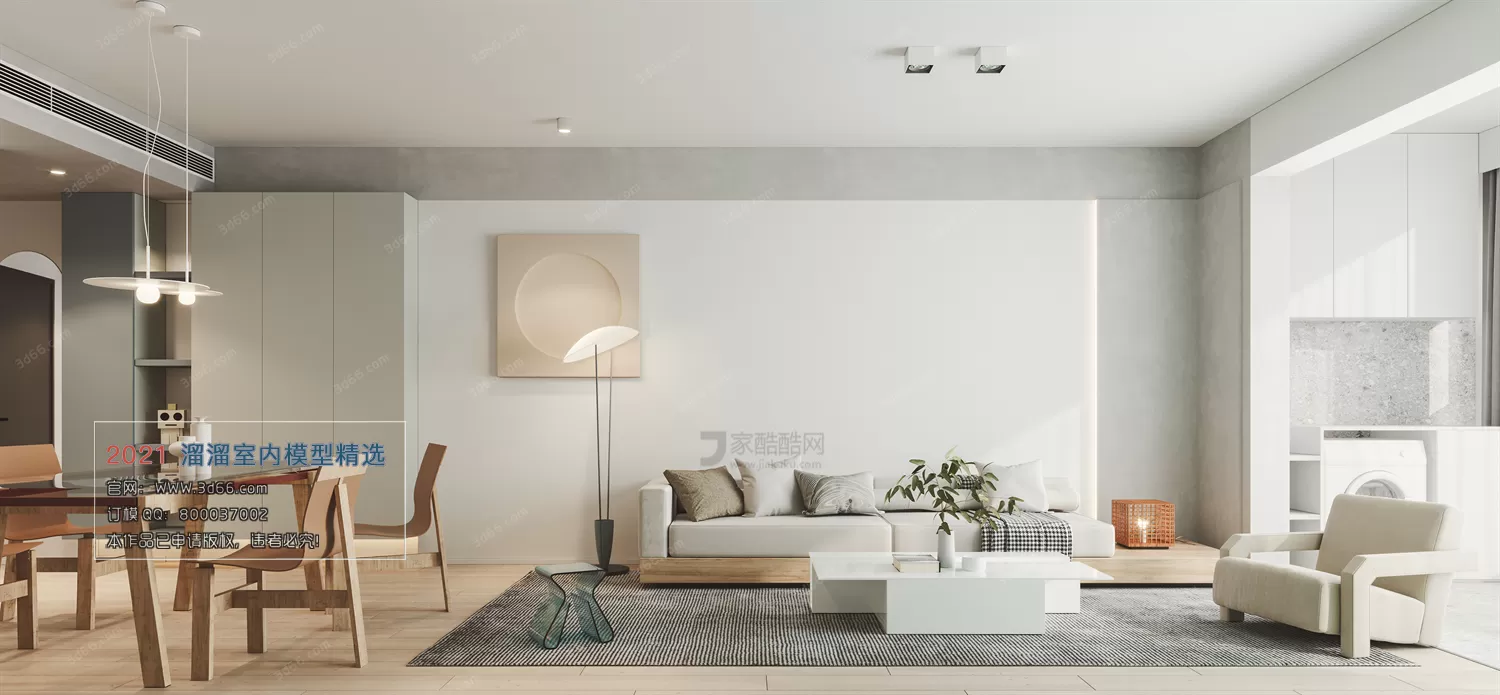 3DSKY PRO MODELS – LIVING ROOM 3DS MAX