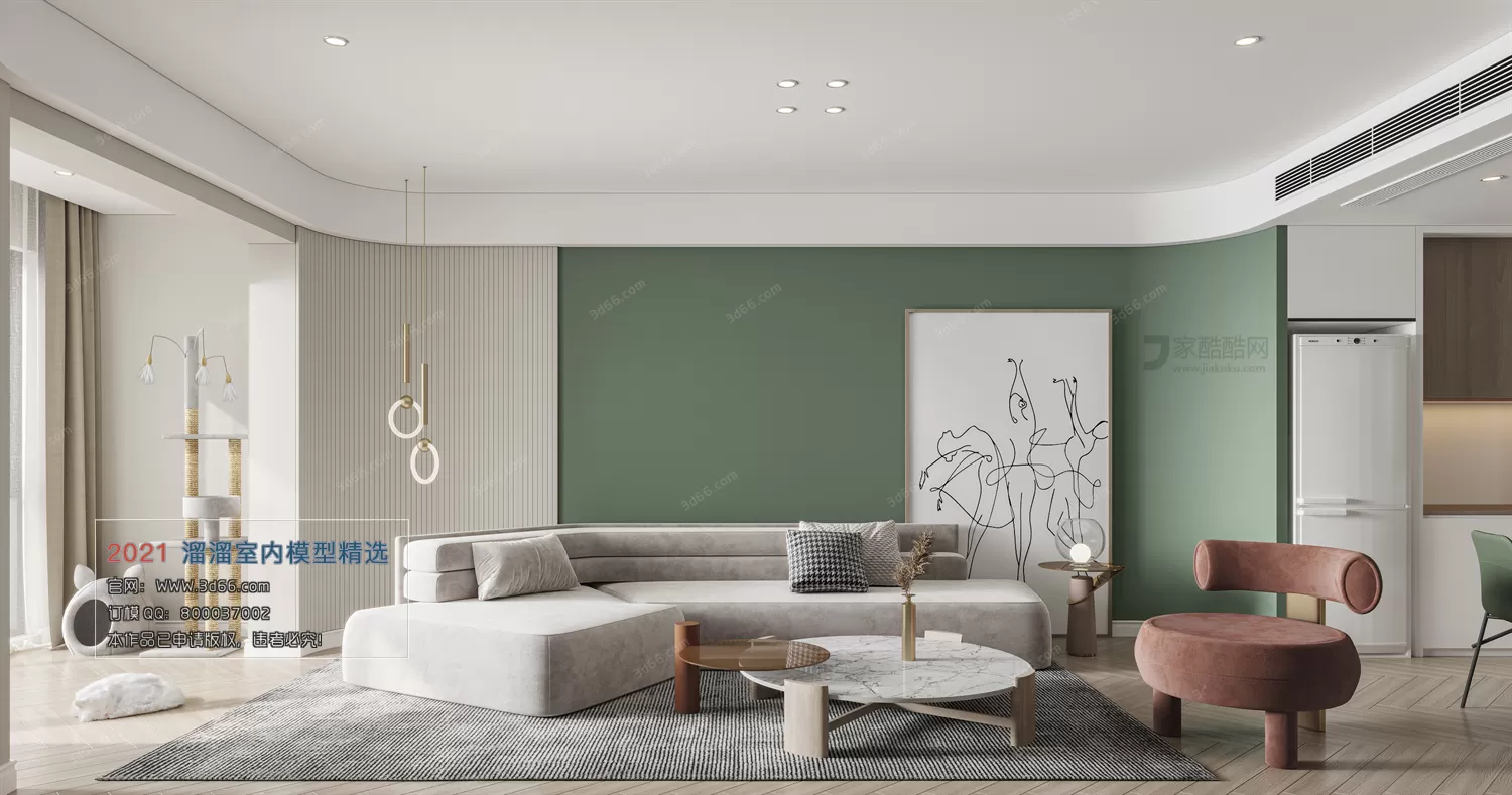 3DSKY PRO MODELS – LIVING ROOM 3DS MAX