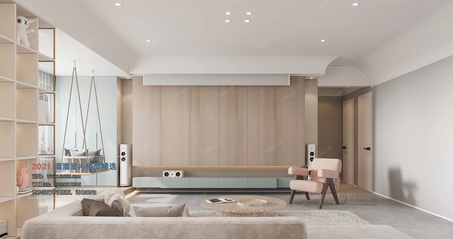 3DSKY PRO MODELS – LIVING ROOM 3DS MAX