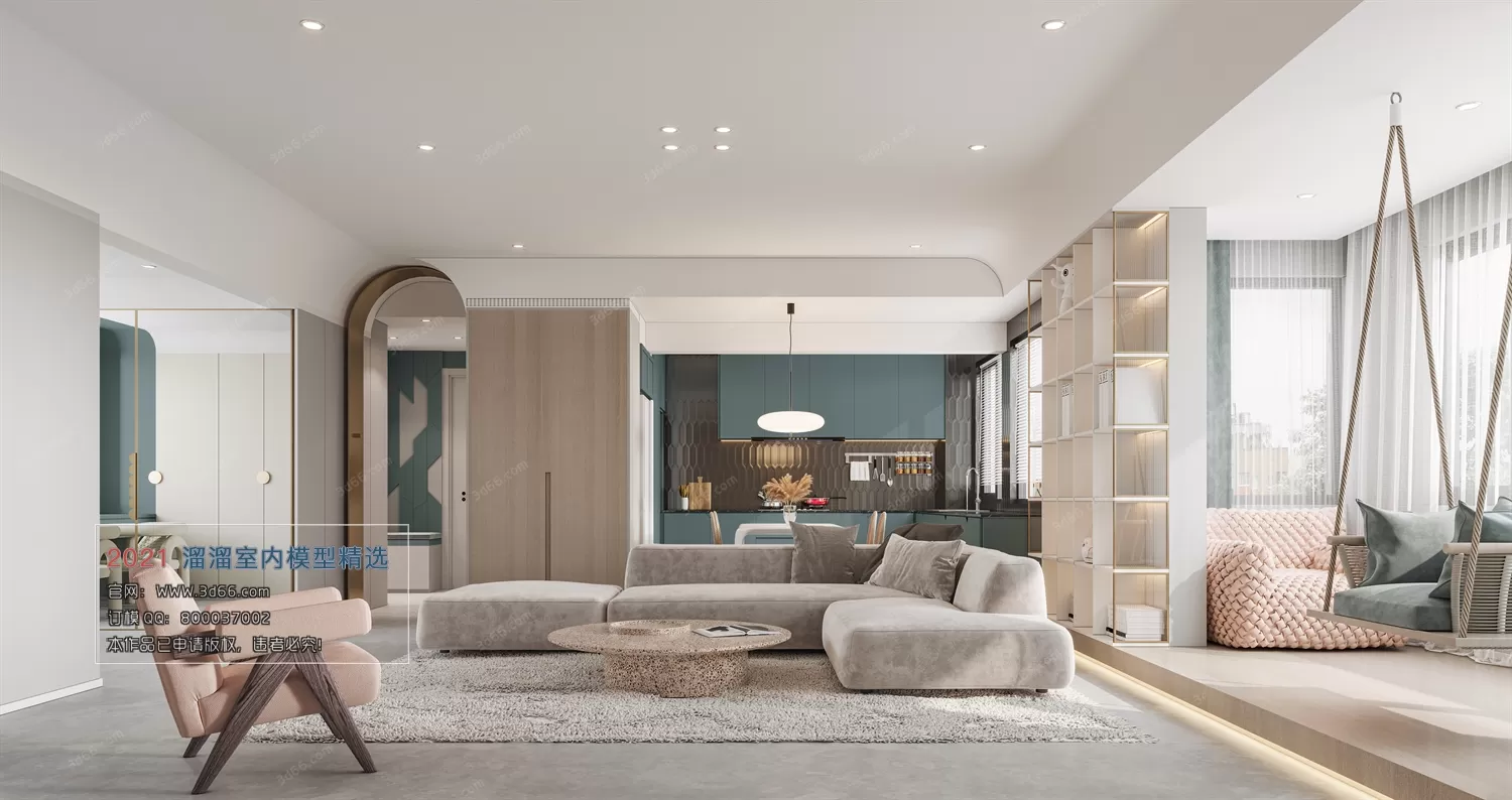 3DSKY PRO MODELS – LIVING ROOM 3DS MAX