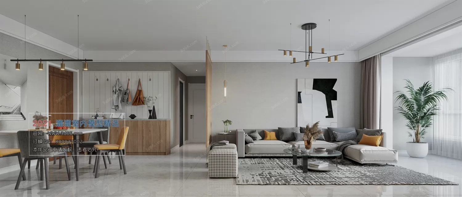 3DSKY PRO MODELS – LIVING ROOM 3DS MAX