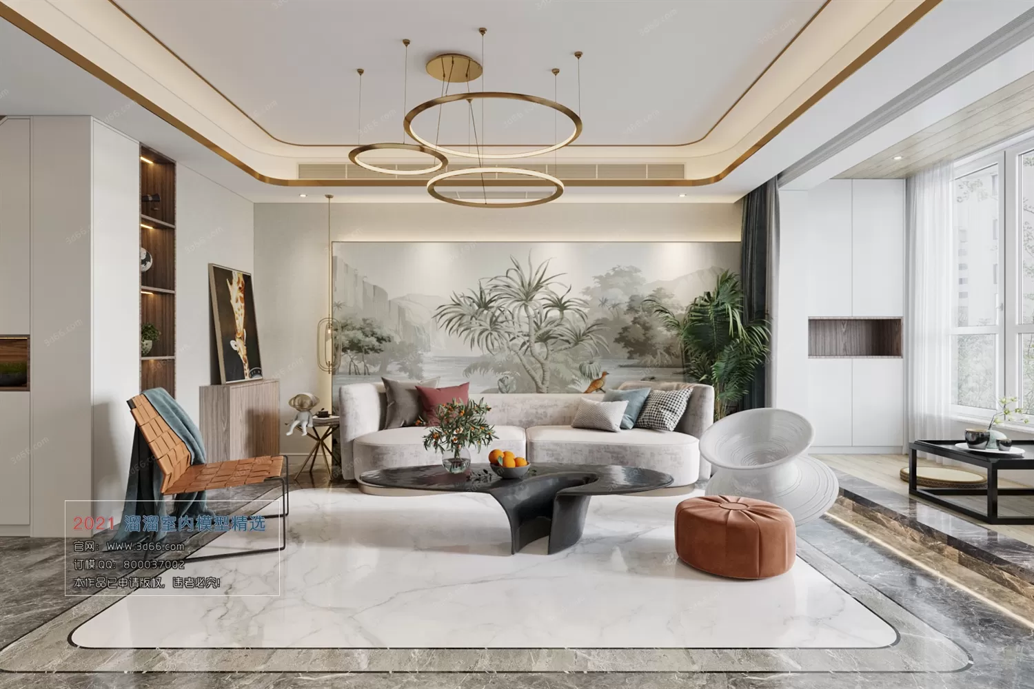 3DSKY PRO MODELS – LIVING ROOM 3DS MAX