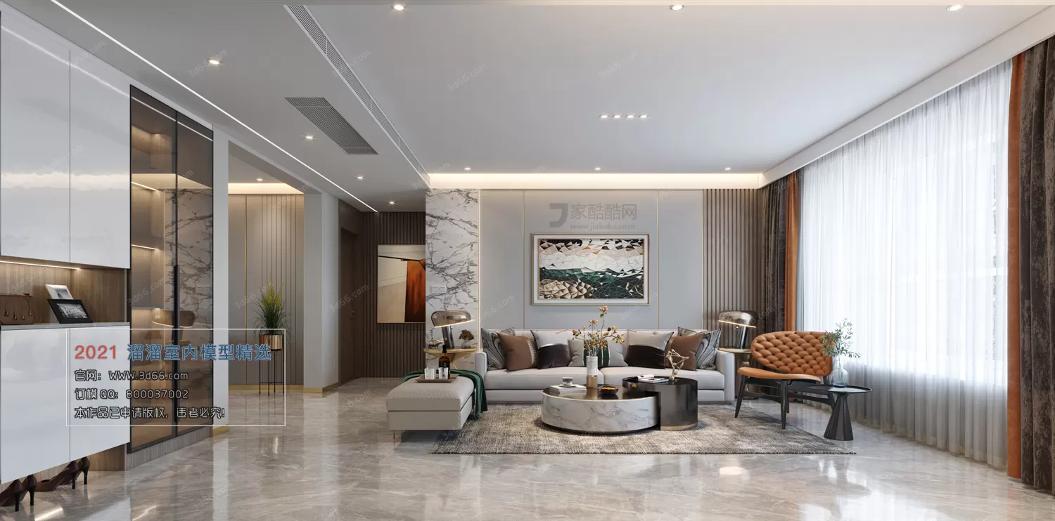 3DSKY PRO MODELS – LIVING ROOM 3DS MAX