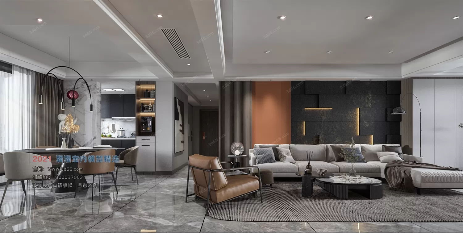 3DSKY PRO MODELS – LIVING ROOM 3DS MAX