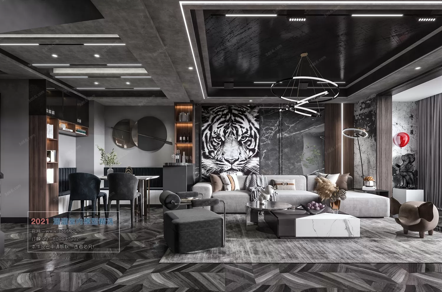 3DSKY PRO MODELS – LIVING ROOM 3DS MAX