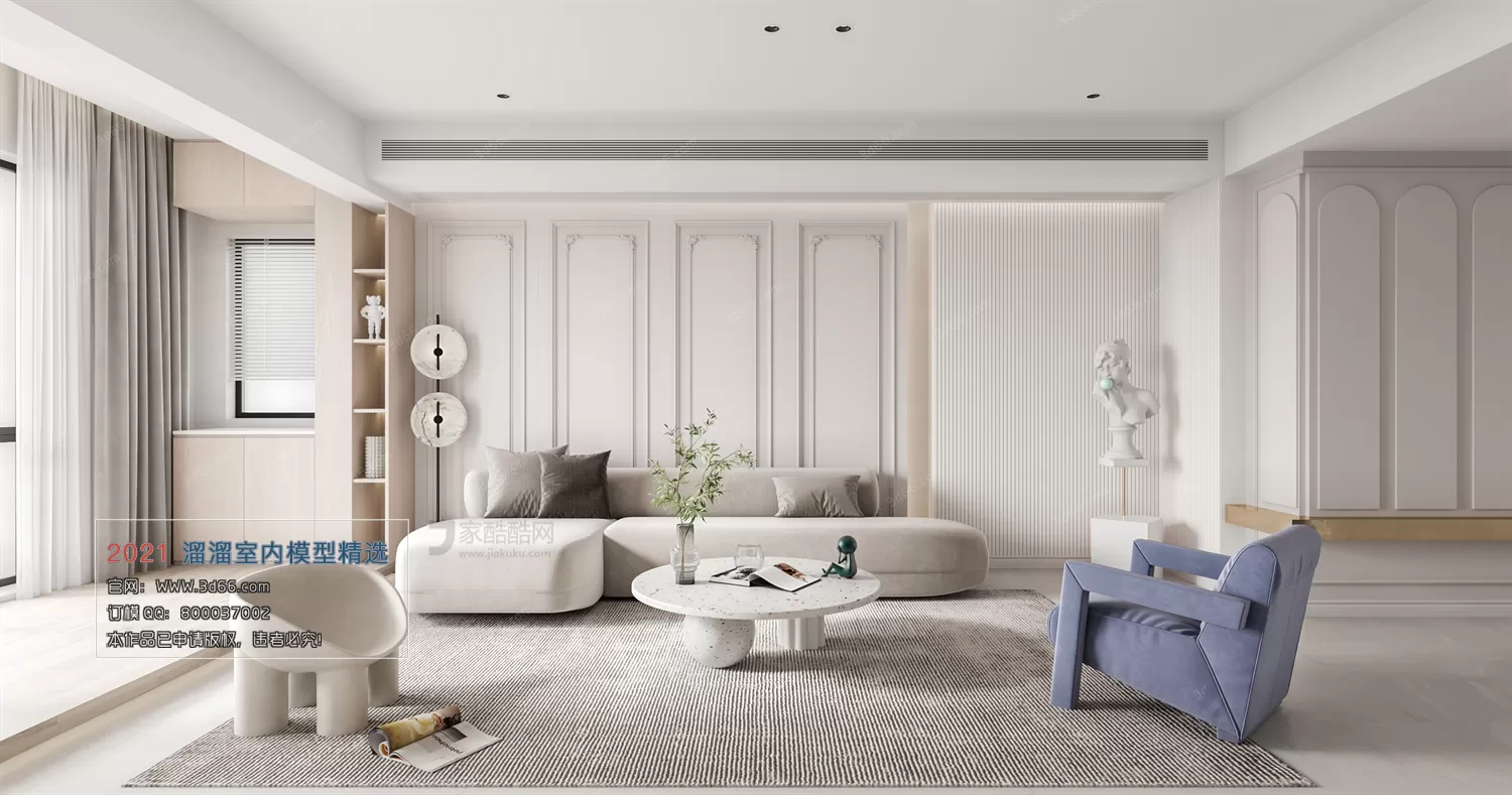3DSKY PRO MODELS – LIVING ROOM 3DS MAX