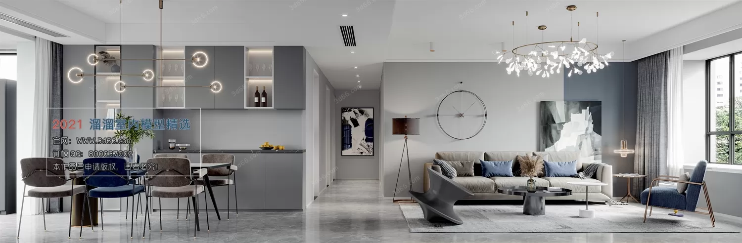 3DSKY PRO MODELS – LIVING ROOM 3DS MAX