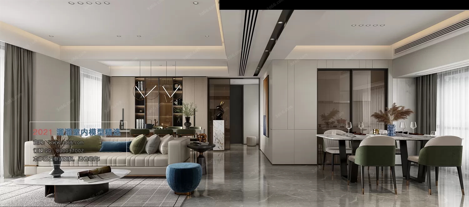 3DSKY PRO MODELS – LIVING ROOM 3DS MAX