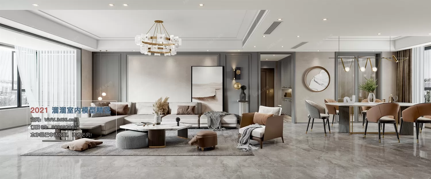 3DSKY PRO MODELS – LIVING ROOM 3DS MAX