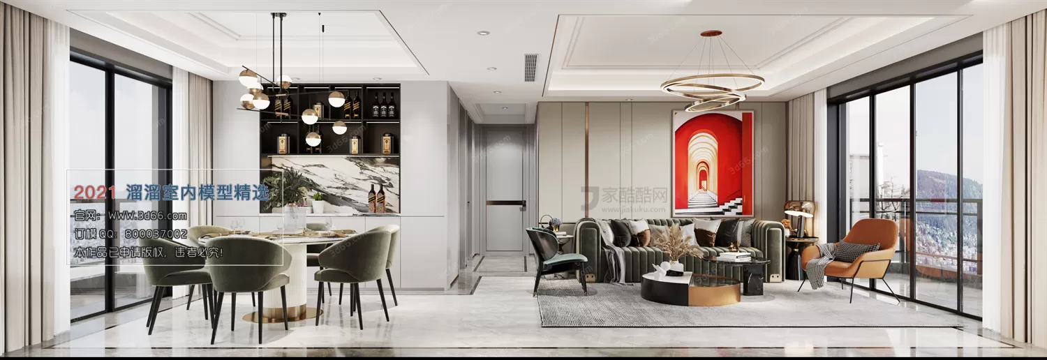 3DSKY PRO MODELS – LIVING ROOM 3DS MAX