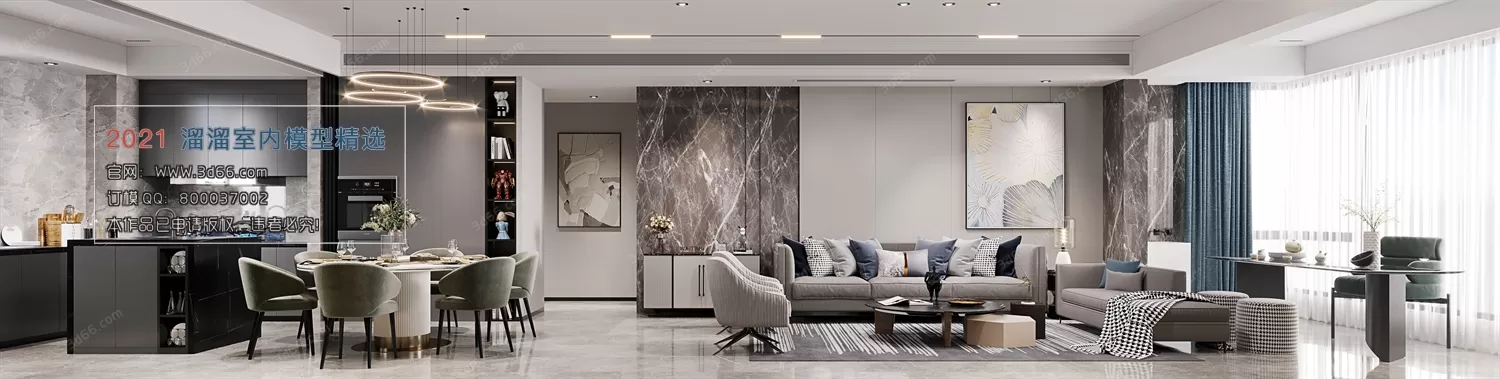 3DSKY PRO MODELS – LIVING ROOM 3DS MAX