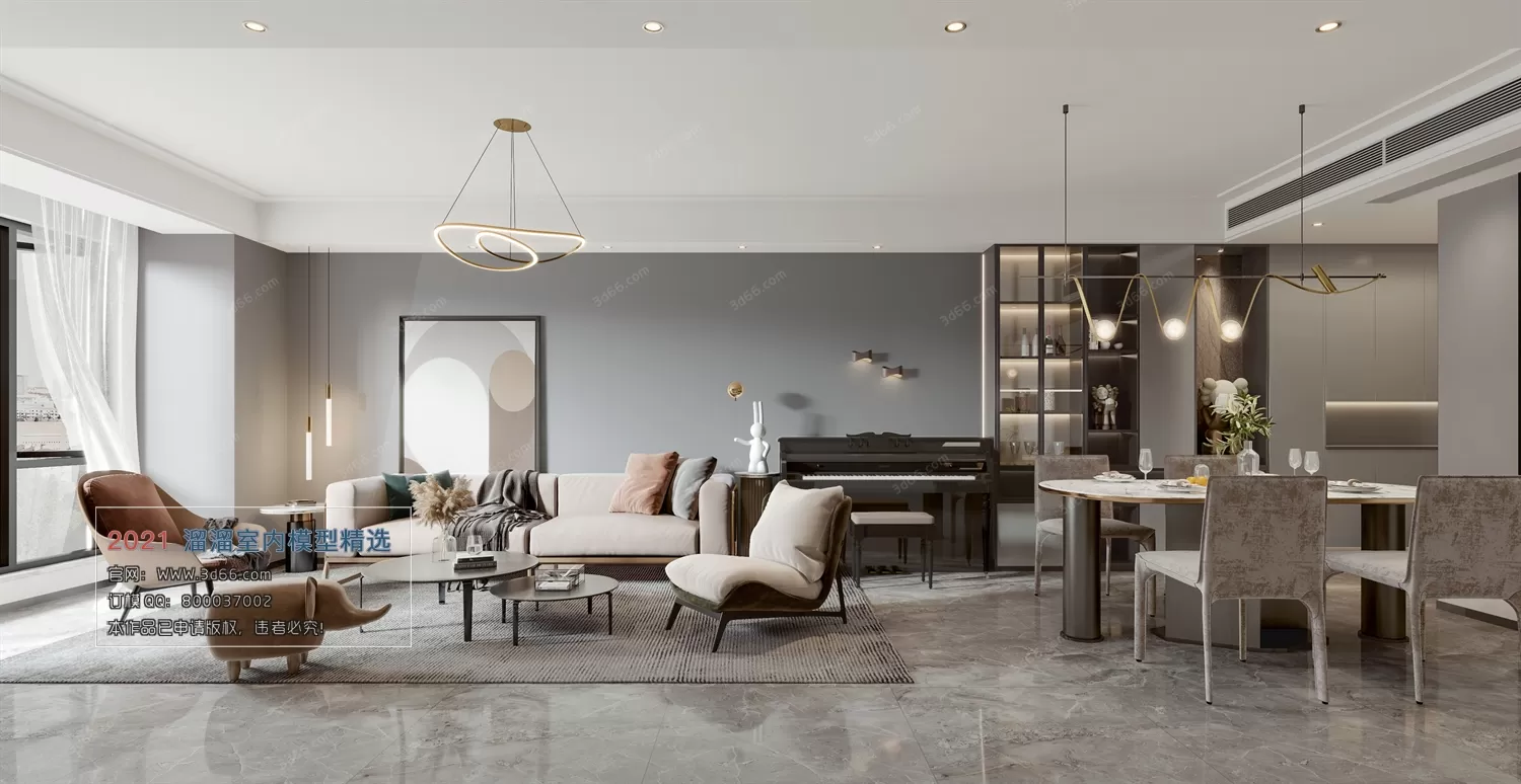 3DSKY PRO MODELS – LIVING ROOM 3DS MAX