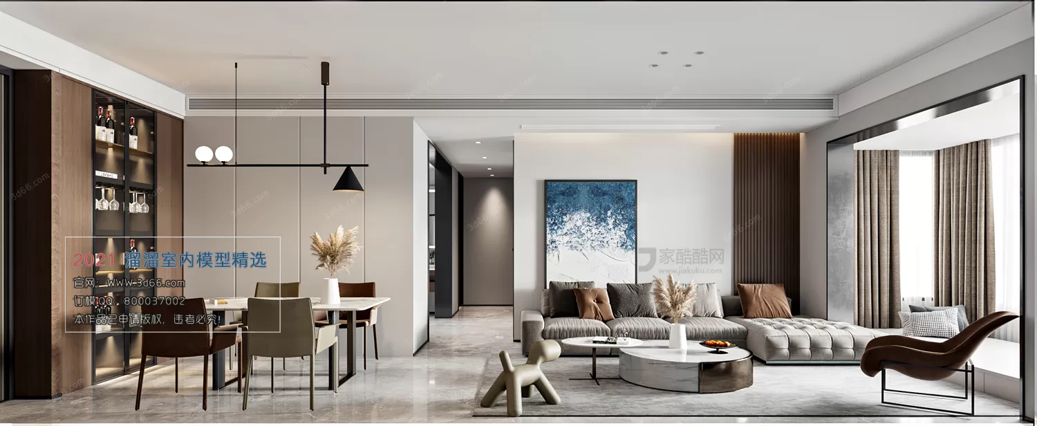 3DSKY PRO MODELS – LIVING ROOM 3DS MAX