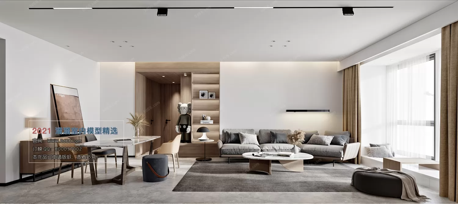 3DSKY PRO MODELS – LIVING ROOM 3DS MAX