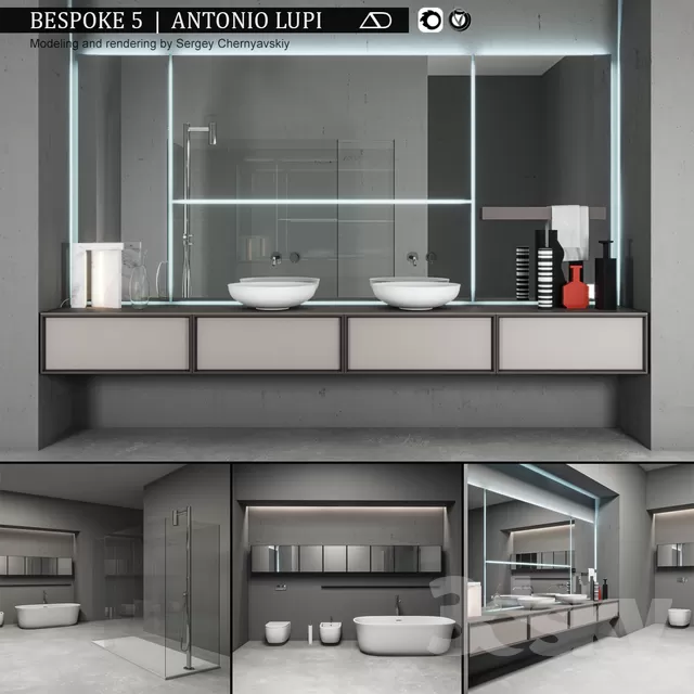 3DSKYFREE – BATHROOM 3DS MAX MODELS