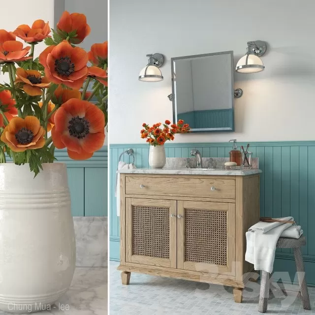 3DSKYFREE – BATHROOM 3DS MAX MODELS