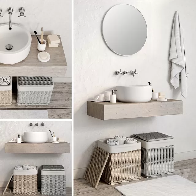 3DSKYFREE – BATHROOM 3DS MAX MODELS