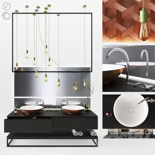 3DSKYFREE – BATHROOM 3DS MAX MODELS