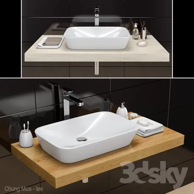 3DSKYFREE – BATHROOM 3DS MAX MODELS