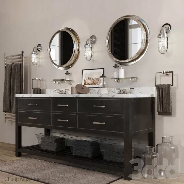 3DSKYFREE – BATHROOM 3DS MAX MODELS