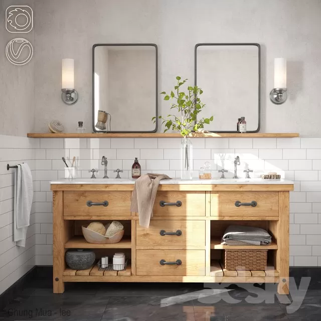 3DSKYFREE – BATHROOM 3DS MAX MODELS