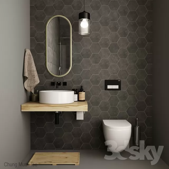 3DSKYFREE – BATHROOM 3DS MAX MODELS