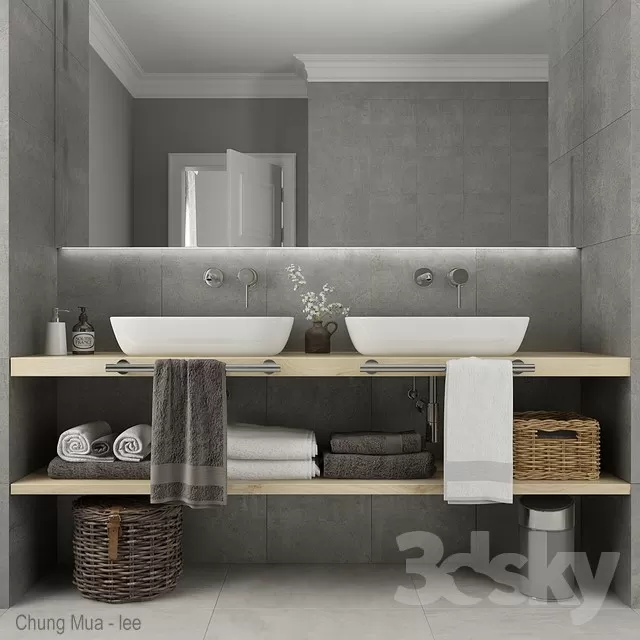 3DSKYFREE – BATHROOM 3DS MAX MODELS