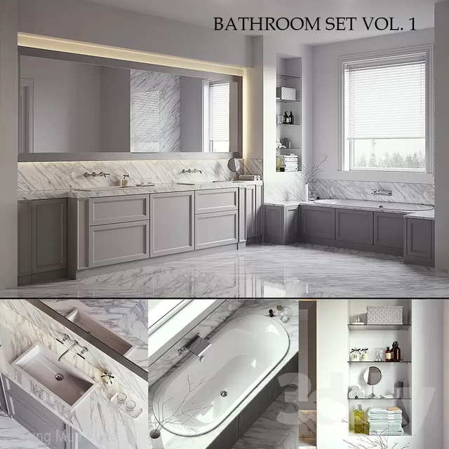 3DSKYFREE – BATHROOM 3DS MAX MODELS