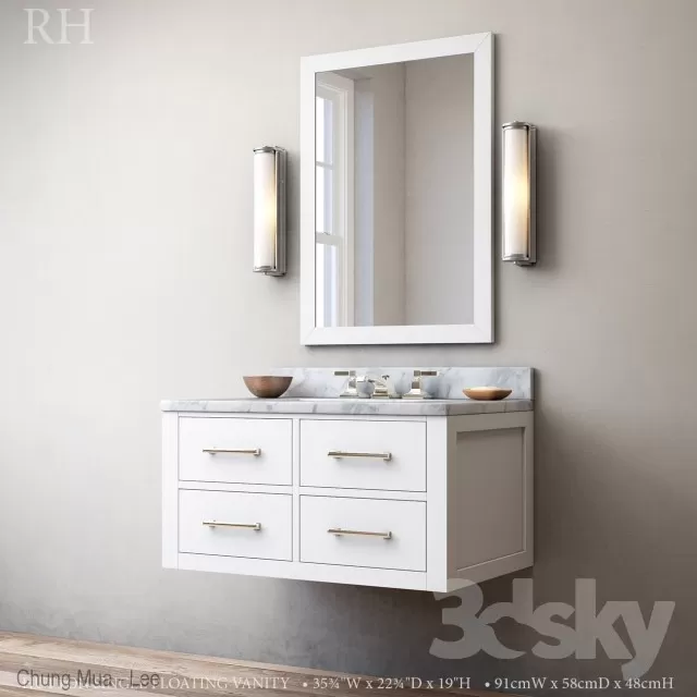 3DSKYFREE – BATHROOM 3DS MAX MODELS