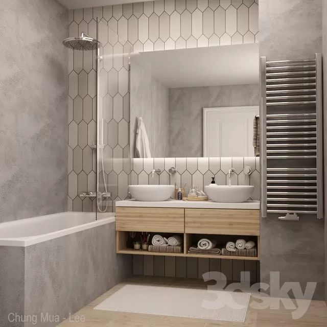 3DSKYFREE – BATHROOM 3DS MAX MODELS