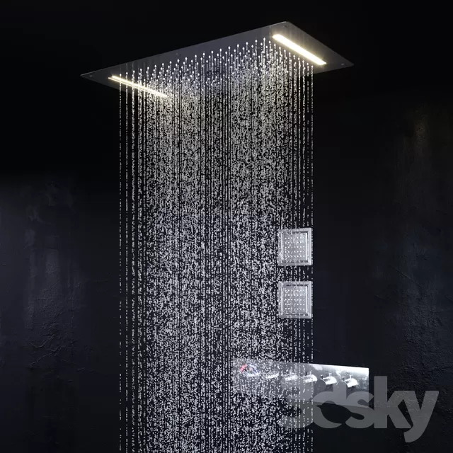 3DSKYFREE – BATHROOM - BATH CUBICLE 3DS MAX MODELS