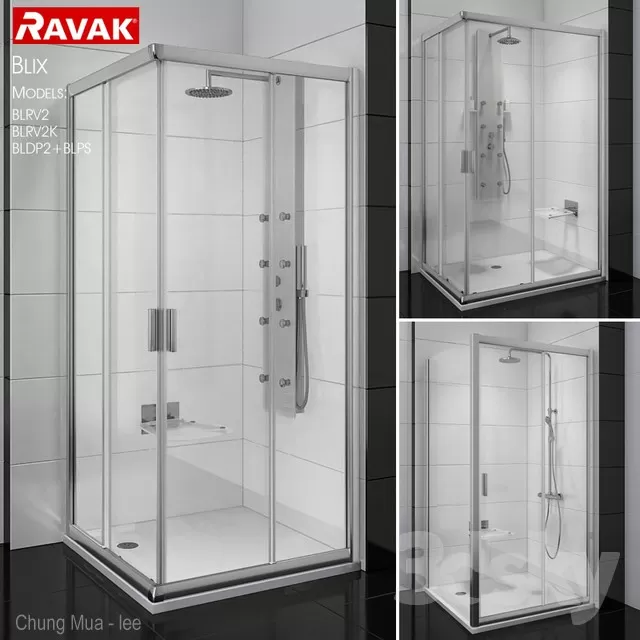 3DSKYFREE – BATHROOM - BATH CUBICLE 3DS MAX MODELS