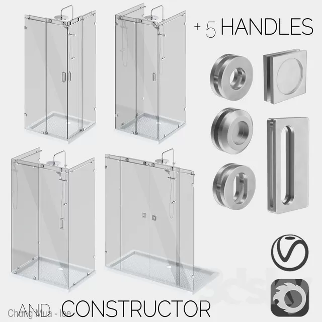 BATHROOM - BATH CUBICLE 3D MODELS
